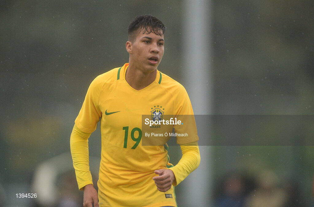 27 September 2017; Kaio Jorge of Brazil during the International Friendly match between Republic of Ireland and Brazil at the AUL Complex in Dublin. Photo by Piaras Ó Mídheach/Sportsfile