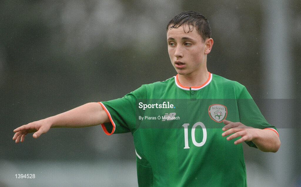 27 September 2017; Joe Hodge of Republic of Ireland during the International Friendly match between Republic of Ireland and Brazil at the AUL Complex in Dublin. Photo by Piaras Ó Mídheach/Sportsfile