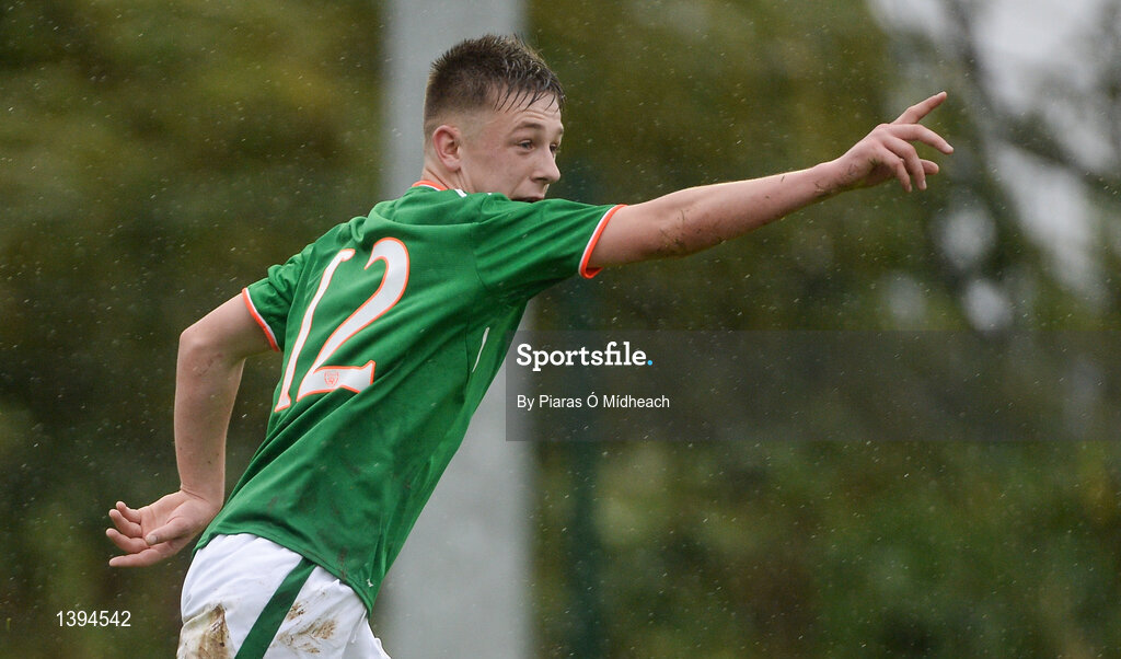 27 September 2017; Ronan McKinley of Republic of Ireland during the International Friendly match between Republic of Ireland and Brazil at the AUL Complex in Dublin. Photo by Piaras Ó Mídheach/Sportsfile