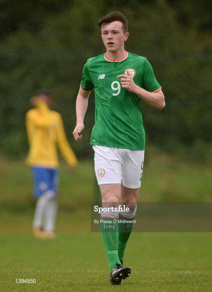 27 September 2017; Conor Carty of Republic of Ireland during the International Friendly match between Republic of Ireland and Brazil at the AUL Complex in Dublin. Photo by Piaras Ó Mídheach/Sportsfile
