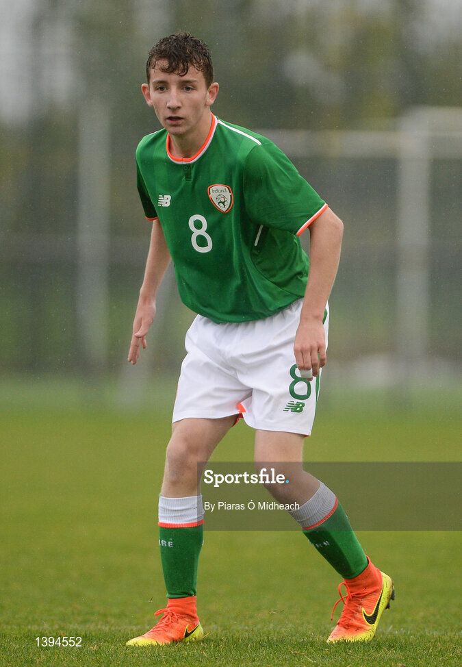 27 September 2017; Brandon Holt of Republic of Ireland during the International Friendly match between Republic of Ireland and Brazil at the AUL Complex in Dublin. Photo by Piaras Ó Mídheach/Sportsfile