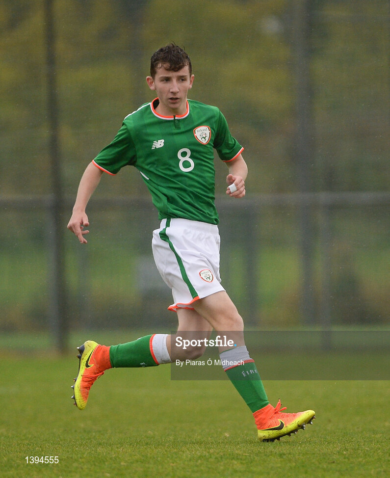 27 September 2017; Brandon Holt of Republic of Ireland during the International Friendly match between Republic of Ireland and Brazil at the AUL Complex in Dublin. Photo by Piaras Ó Mídheach/Sportsfile