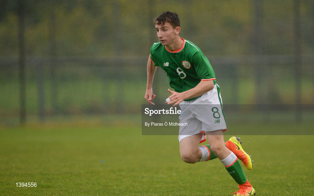 27 September 2017; Brandon Holt of Republic of Ireland during the International Friendly match between Republic of Ireland and Brazil at the AUL Complex in Dublin. Photo by Piaras Ó Mídheach/Sportsfile