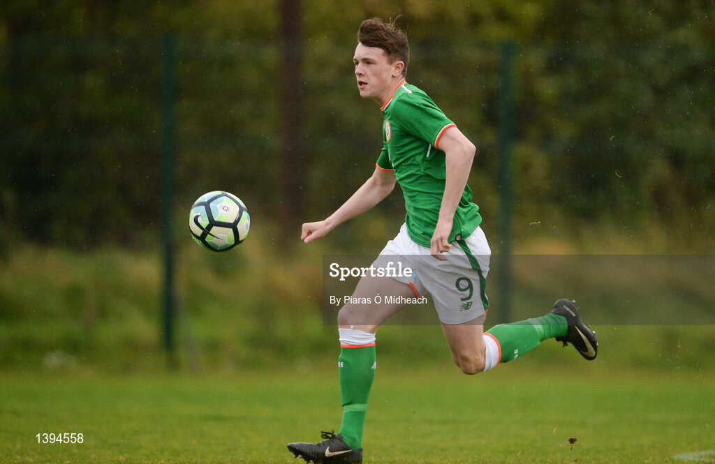 27 September 2017; Conor Carty of Republic of Ireland during the International Friendly match between Republic of Ireland and Brazil at the AUL Complex in Dublin. Photo by Piaras Ó Mídheach/Sportsfile