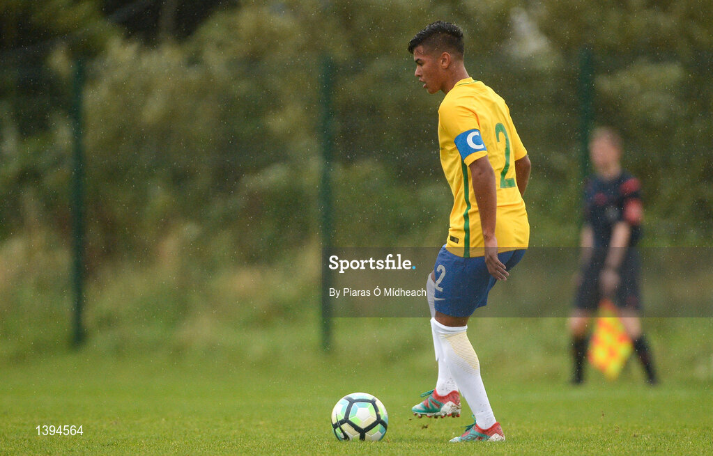 27 September 2017; Cadu of Brazil during the International Friendly match between Republic of Ireland and Brazil at the AUL Complex in Dublin. Photo by Piaras Ó Mídheach/Sportsfile
