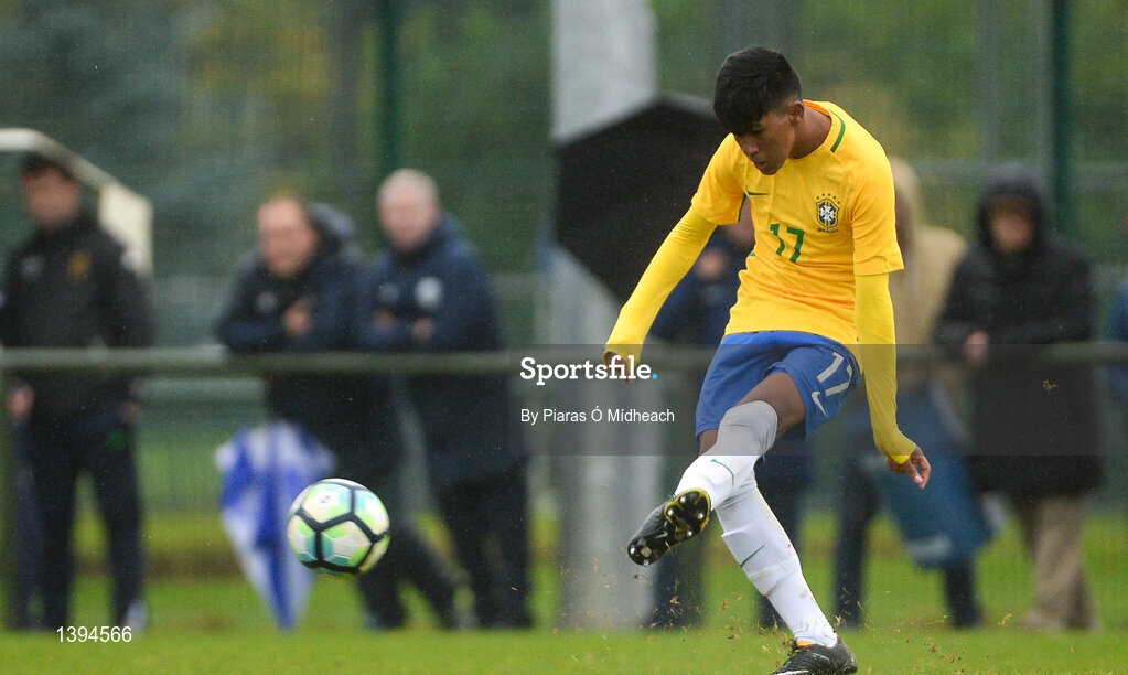 27 September 2017; Ivonei of Brazil during the International Friendly match between Republic of Ireland and Brazil at the AUL Complex in Dublin. Photo by Piaras Ó Mídheach/Sportsfile
