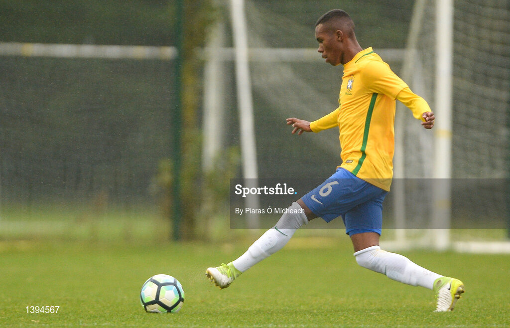 27 September 2017; Eduardo of Brazil during the International Friendly match between Republic of Ireland and Brazil at the AUL Complex in Dublin. Photo by Piaras Ó Mídheach/Sportsfile