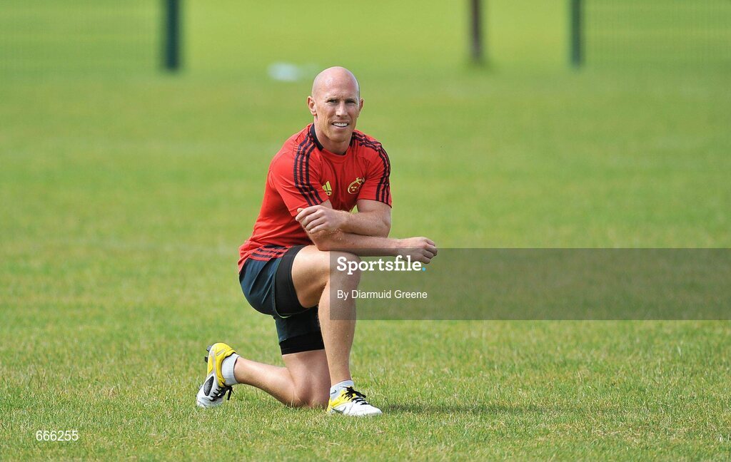 18 July 2012; Munster's Peter Stringer during squad training ahead of the 2012/13 season. Munster Rugby Squad Training, Cork Institute of Technology, Bishopstown, Cork. Picture credit: Diarmuid Greene / SPORTSFILE