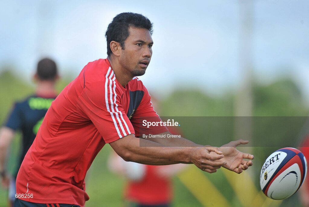 18 July 2012; Munster's Casey Laulala in action during squad training ahead of the 2012/13 season. Munster Rugby Squad Training, Cork Institute of Technology, Bishopstown, Cork. Picture credit: Diarmuid Greene / SPORTSFILE