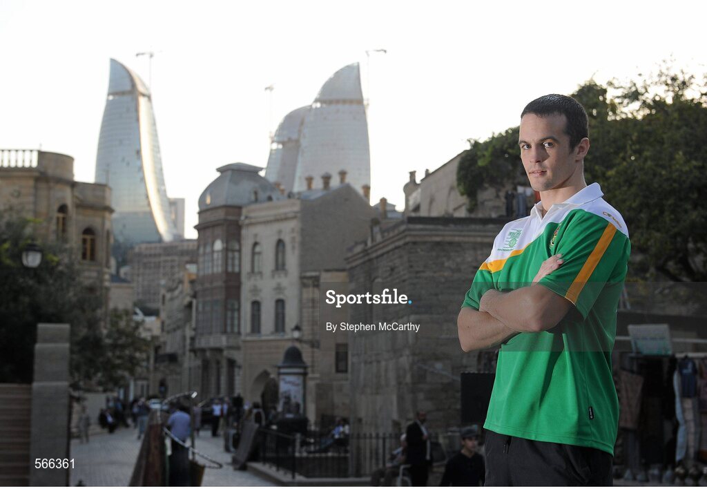 8 October 2011; London 2012 Olympic Games qualifier Darren O'Neill, Paulstown B.C., Kilkenny, 75kg. 2011 AIBA World Boxing Championships. Old City, Baku, Azerbaijan. Picture credit: Stephen McCarthy / SPORTSFILE
