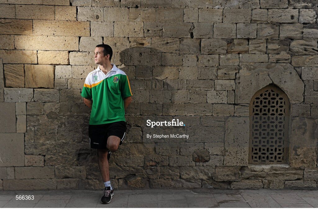 8 October 2011; London 2012 Olympic Games qualifier Darren O'Neill, Paulstown B.C., Kilkenny, 75kg. 2011 AIBA World Boxing Championships. Old City, Baku, Azerbaijan. Picture credit: Stephen McCarthy / SPORTSFILE