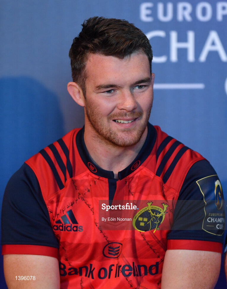 2 October 2017; Peter O'Mahony of Munster in attendance at the European Rugby Champions Cup and Challenge Cup 2017/18 season launch for PRO14 clubs at the Convention Centre in Dublin. Photo by Eóin Noonan/Sportsfile