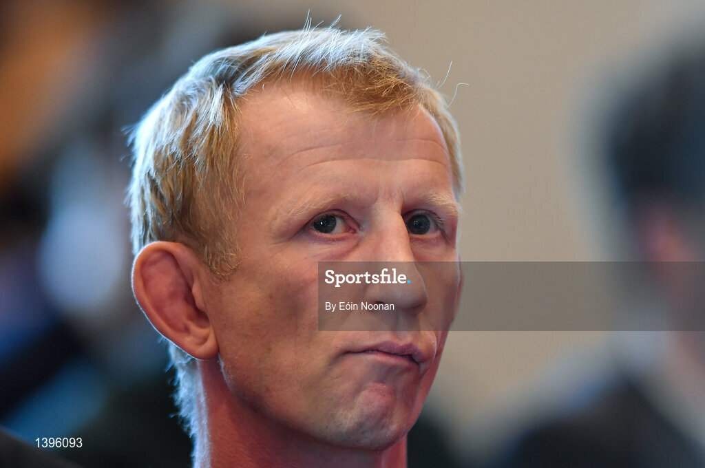 2 October 2017; Leinster head coach Leo Cullen in attendance at the European Rugby Champions Cup and Challenge Cup 2017/18 season launch for PRO14 clubs at the Convention Centre in Dublin. Photo by Eóin Noonan/Sportsfile