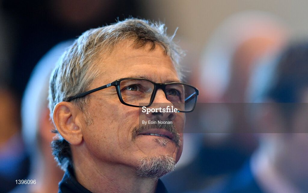 2 October 2017; Ulster Director of Rugby Les Kiss in attendance at the European Rugby Champions Cup and Challenge Cup 2017/18 season launch for PRO14 clubs at the Convention Centre in Dublin. Photo by Eóin Noonan/Sportsfile
