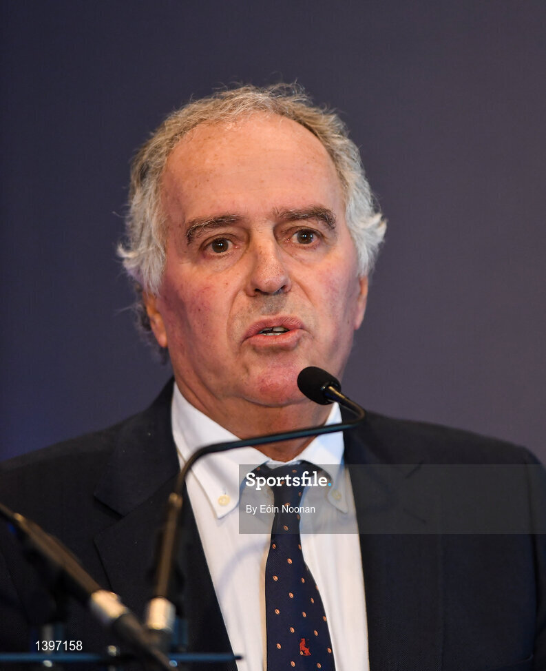 2 October 2017; President of the Spanish Rugby Federation Alfonso Feijoo speaking at the European Rugby Champions Cup and Challenge Cup 2017/18 season launch for PRO14 clubs at the Convention Centre in Dublin. Photo by Eóin Noonan/Sportsfile
