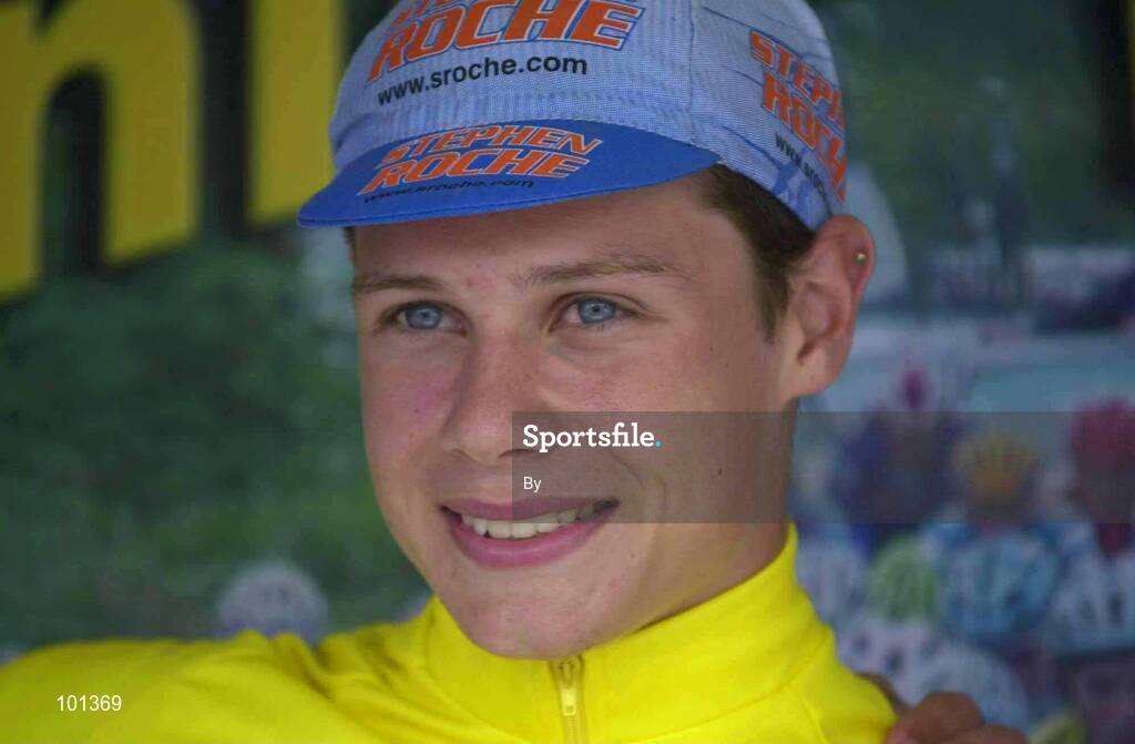 11 August 2002; Nicolas Roche, from the Stephen Roche Team pictured after winning the Martin Donnelly Junior Tour, Waterford City, Co. Waterford. Cycling. Picture credit; Matt Browne / SPORTSFILE *EDI*