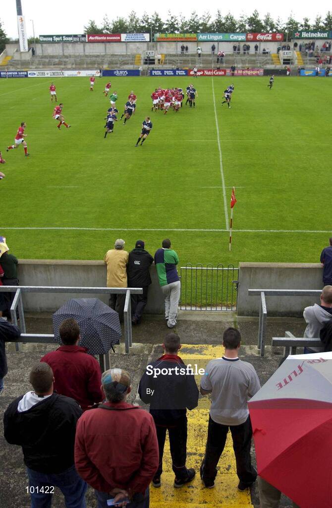 13 August 2002; A section of the crowd watching the Munster v Bristol game, under new coach Alan Gaffney. Munster v Bristol, Rugby Representative Friendly, Thomond Park, Limerick. Picture credit; Brendan Moran / SPORTSFILE *EDI*