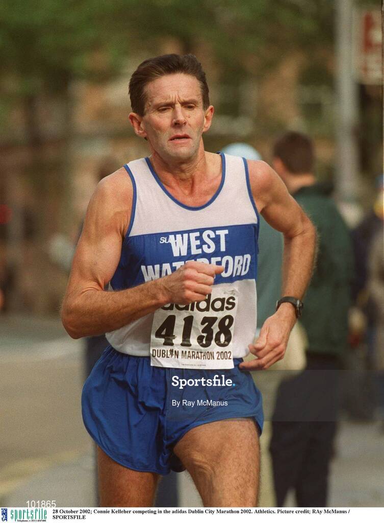 28 October 2002; Connie Kelleher competing in the adidas Dublin City Marathon 2002. Athletics. Picture credit; RAy McManus / SPORTSFILE