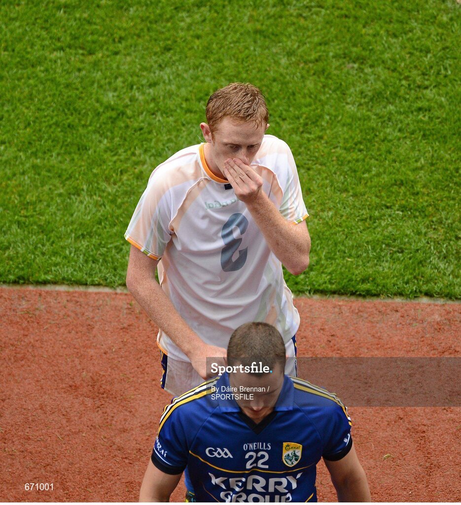 5 August 2012; A dejected Colm Cooper, Kerry, after the game. GAA Football All-Ireland Senior Championship Quarter-Final, Donegal v Kerry, Croke Park, Dublin. Picture credit: Dáire Brennan / SPORTSFILE