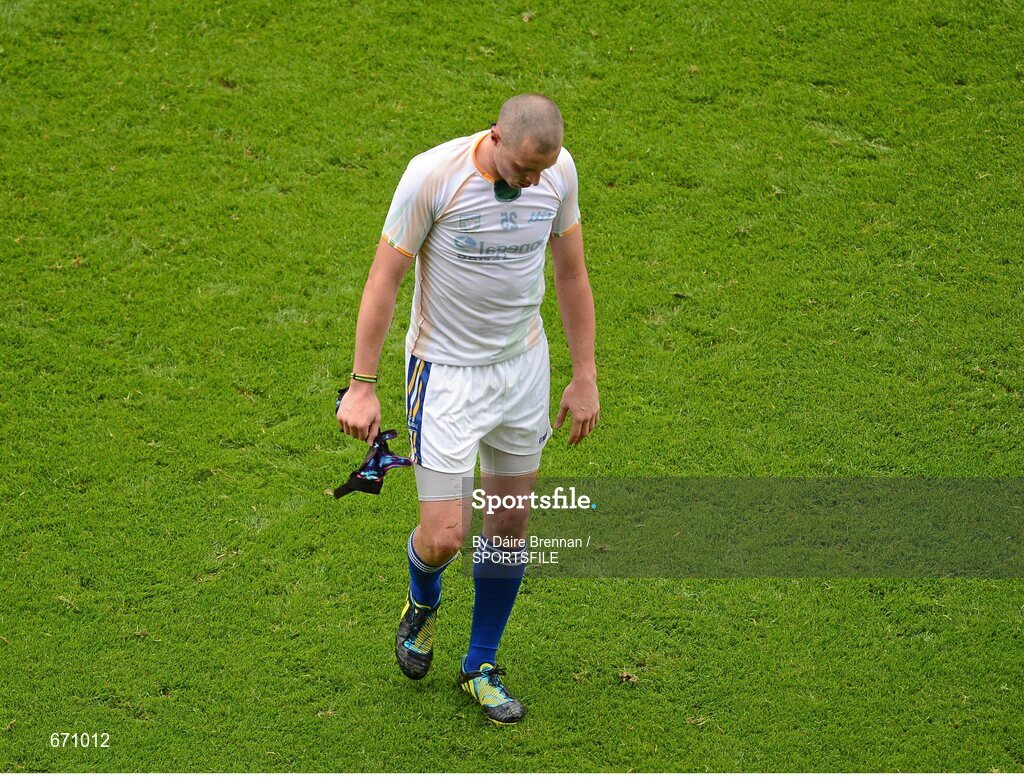 5 August 2012; A dejected Kieran Donaghy, Kerry, after the game. GAA Football All-Ireland Senior Championship Quarter-Final, Donegal v Kerry, Croke Park, Dublin. Picture credit: Dáire Brennan / SPORTSFILE