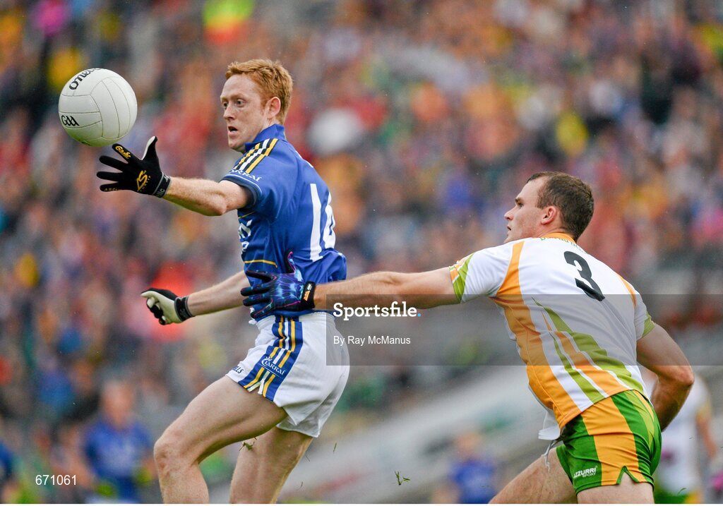 5 August 2012; Colm Cooper, Kerry, in action against Neil McGee, Donegal. GAA Football All-Ireland Senior Championship Quarter-Final, Donegal v Kerry, Croke Park, Dublin. Picture credit: Ray McManus / SPORTSFILE