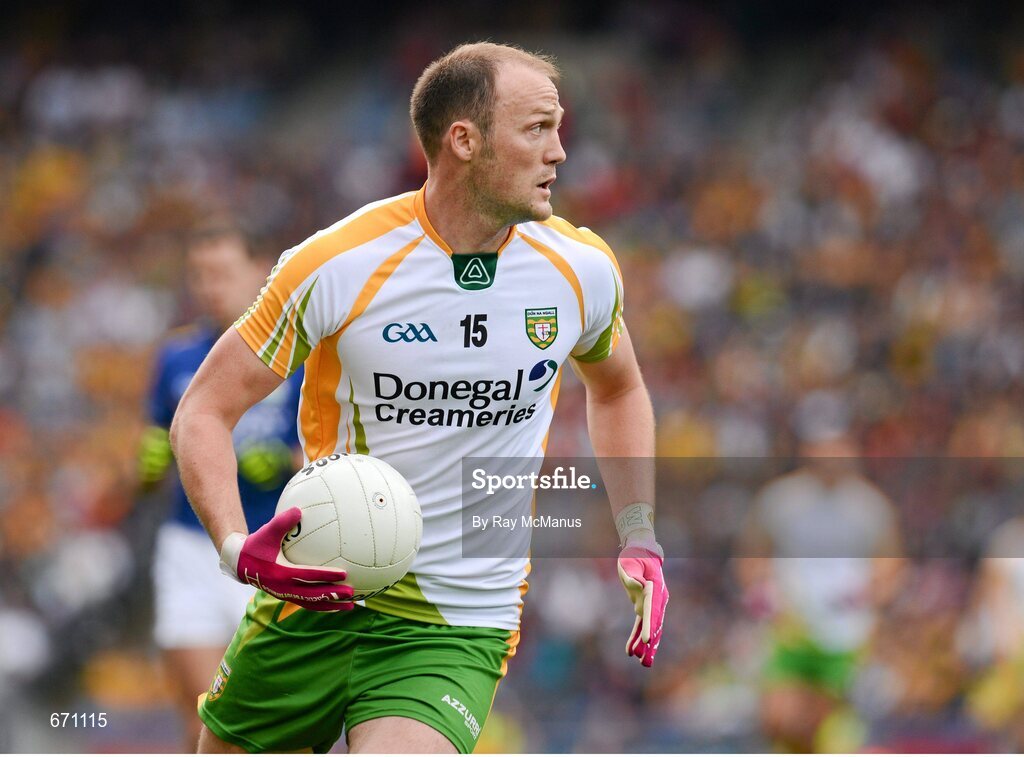 5 August 2012; Donegal scorer Colm McFadden. GAA Football All-Ireland Senior Championship Quarter-Final, Donegal v Kerry, Croke Park, Dublin. Picture credit: Ray McManus / SPORTSFILE