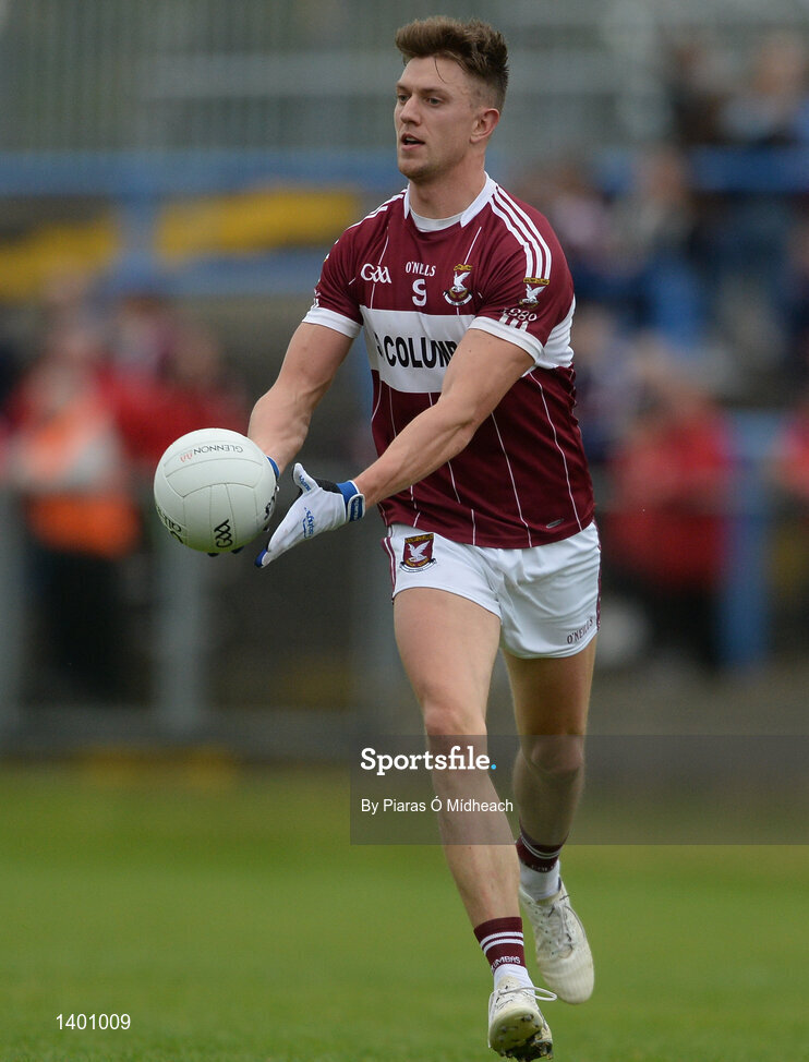 8 October 2017; John Keegan of Mullinalaghta St Columba's during the Longford County Senior Football Championship Final match between Abbeylara and Mullinalaghta St Columba's at Glennon Brothers Pearse Park in Longford. Photo by Piaras Ó Mídheach/Sportsfile