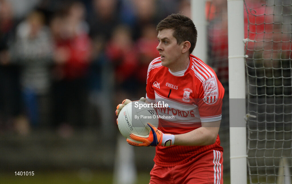 8 October 2017; Gavin Kelly of Abbeylara during the Longford County Senior Football Championship Final match between Abbeylara and Mullinalaghta St Columba's at Glennon Brothers Pearse Park in Longford. Photo by Piaras Ó Mídheach/Sportsfile