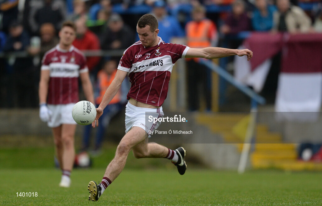 8 October 2017; David McGivney of Mullinalaghta St Columba's during the Longford County Senior Football Championship Final match between Abbeylara and Mullinalaghta St Columba's at Glennon Brothers Pearse Park in Longford. Photo by Piaras Ó Mídheach/Sportsfile