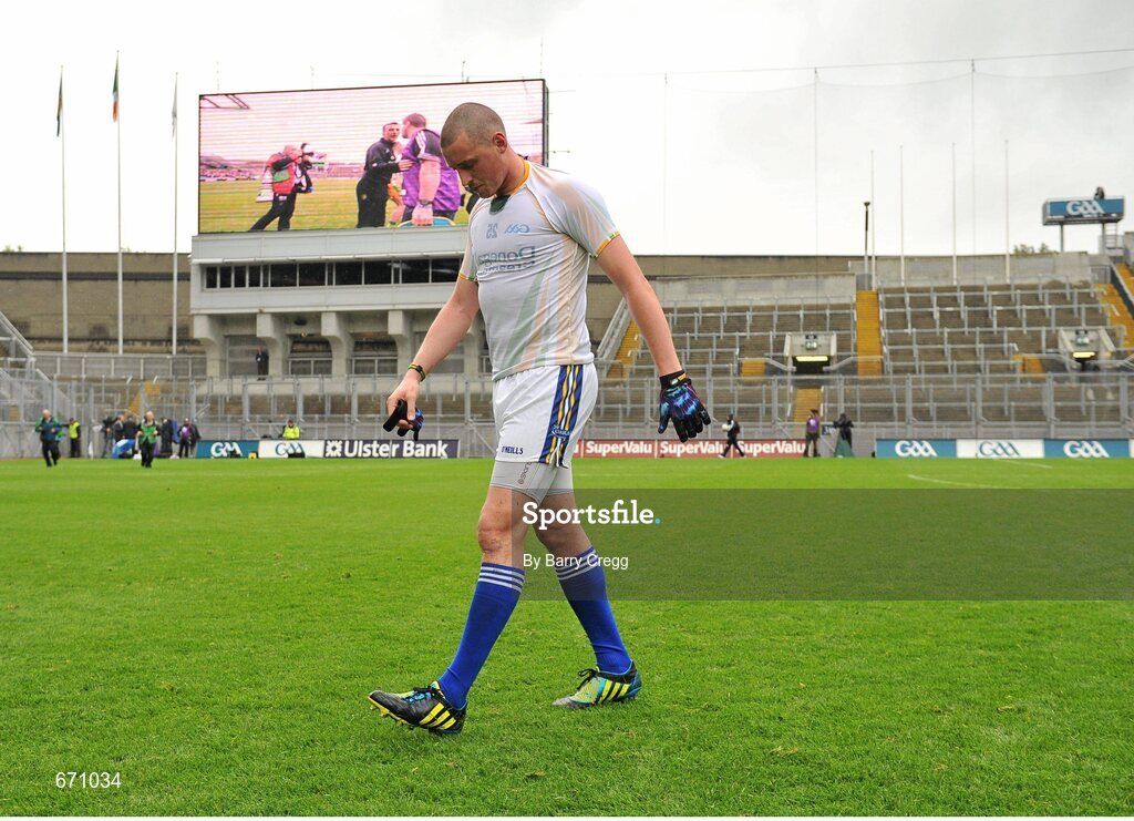 5 August 2012; Kieran Donaghy, Kerry, makes his way from the field after the game. GAA Football All-Ireland Senior Championship Quarter-Final, Donegal v Kerry, Croke Park, Dublin. Picture credit: Barry Cregg / SPORTSFILE