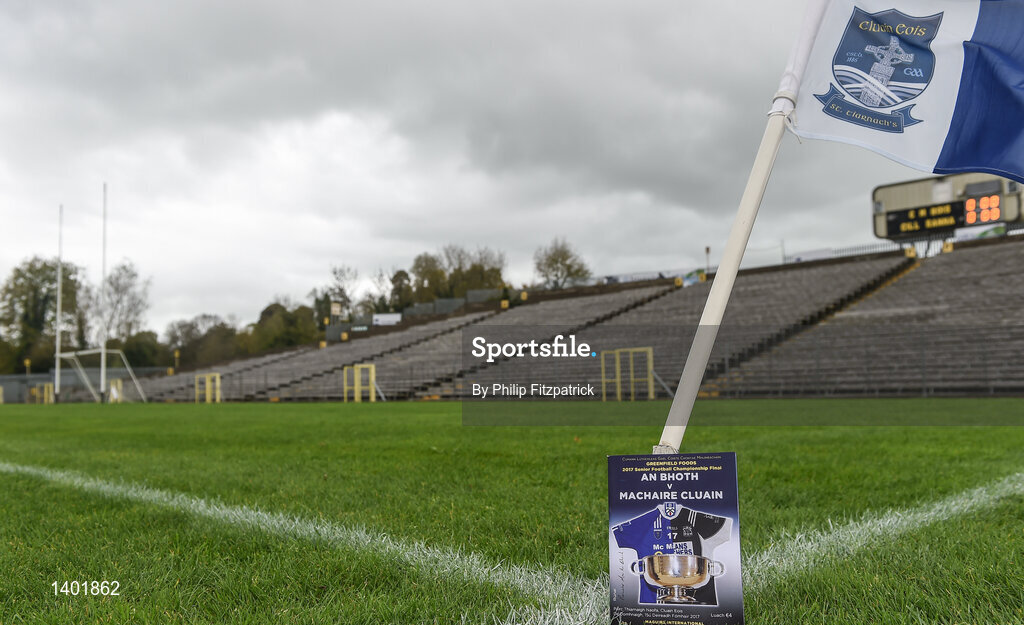 15 October 2017; A general view of St Tiernach's Park Clones during the Monaghan County Senior Football Championship Final match between Magheracloone and Scotstown at St Tiernach's Park in Monaghan. Photo by Philip Fitzpatrick/Sportsfile