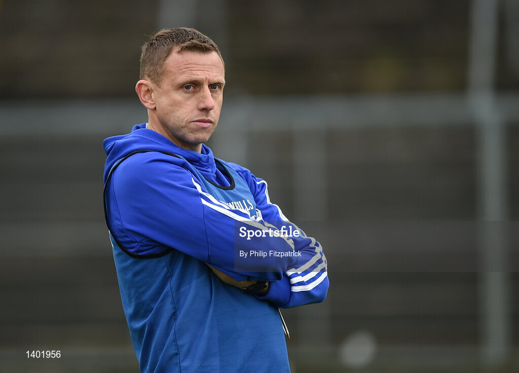 15 October 2017; Scotstown manager Kieran Donnolly during the Monaghan County Senior Football Championship Final match between Magheracloone and Scotstown at St Tiernach's Park in Monaghan. Photo by Philip Fitzpatrick/Sportsfile
