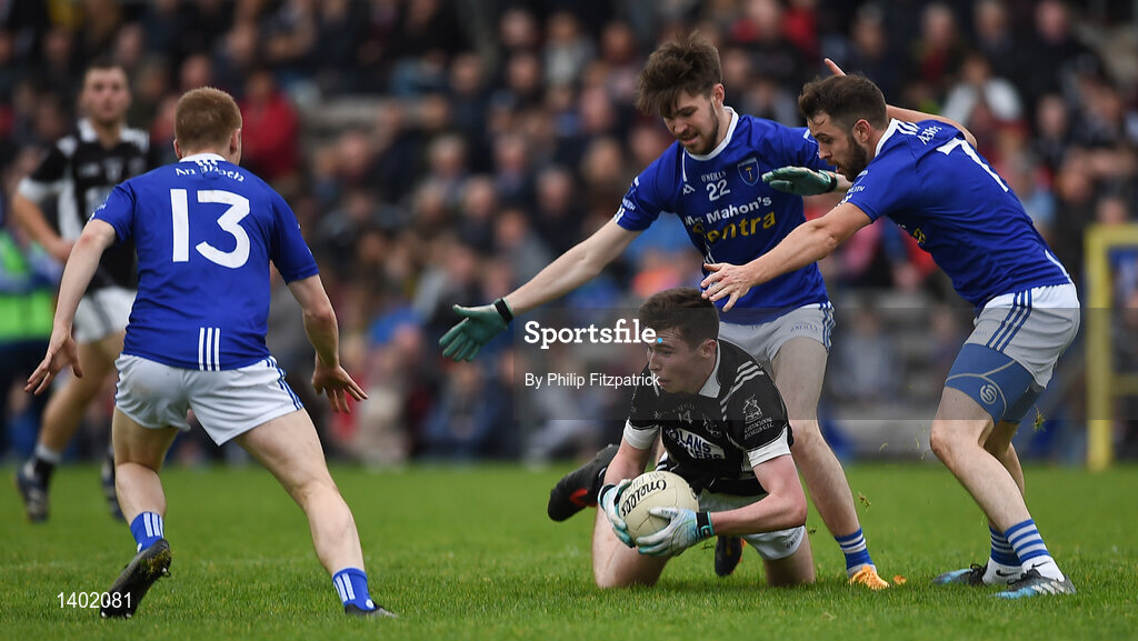 15 October 2017; Allan Kieran of Magheracloone, during the Monaghan County Senior Football Championship Final match between Magheracloone and Scotstown at St Tiernach's Park in Monaghan. Photo by Philip Fitzpatrick/Sportsfile