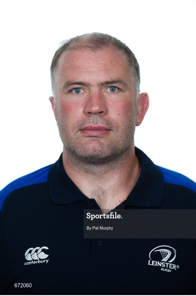 7 August 2012; Colm McEntee, Leinster Academy Manager. Leinster Rugby Squad Headshots for Season 2012/13, Leinster Rugby, UCD, Belfield, Dublin. Picture credit: Pat Murphy / SPORTSFILE