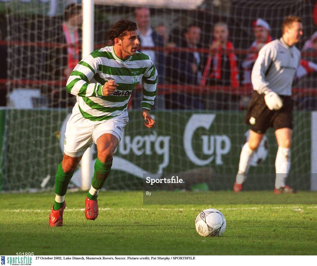27 October 2002; Luke Dimech, Shamrock Rovers. Soccer. Picture credit; Pat Murphy / SPORTSFILE