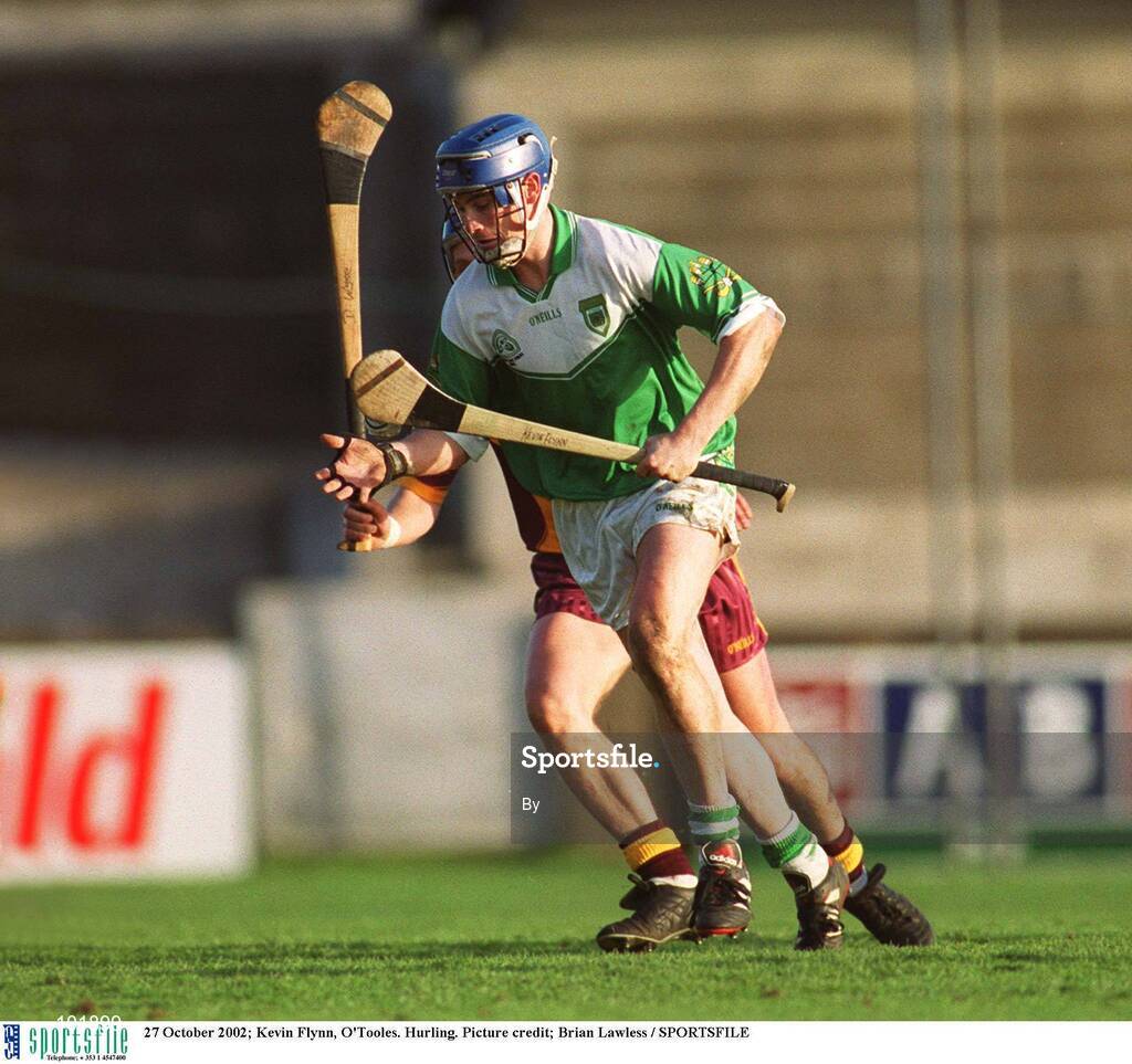 27 October 2002; Kevin Flynn, O'Tooles. Hurling. Picture credit; Brian Lawless / SPORTSFILE