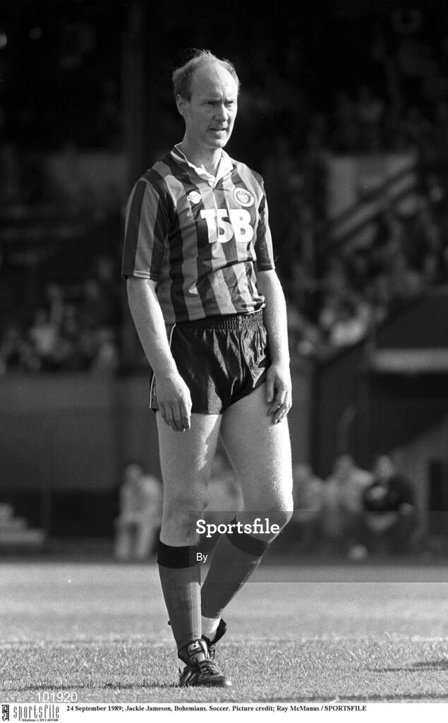 24 September 1989; Jackie Jameson, Bohemians. Soccer. Picture credit; Ray McManus / SPORTSFILE