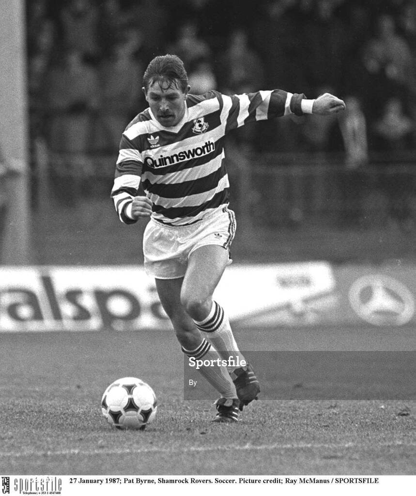 27 January 1987; Pat Byrne, Shamrock Rovers. Soccer. Picture credit; Ray McManus / SPORTSFILE