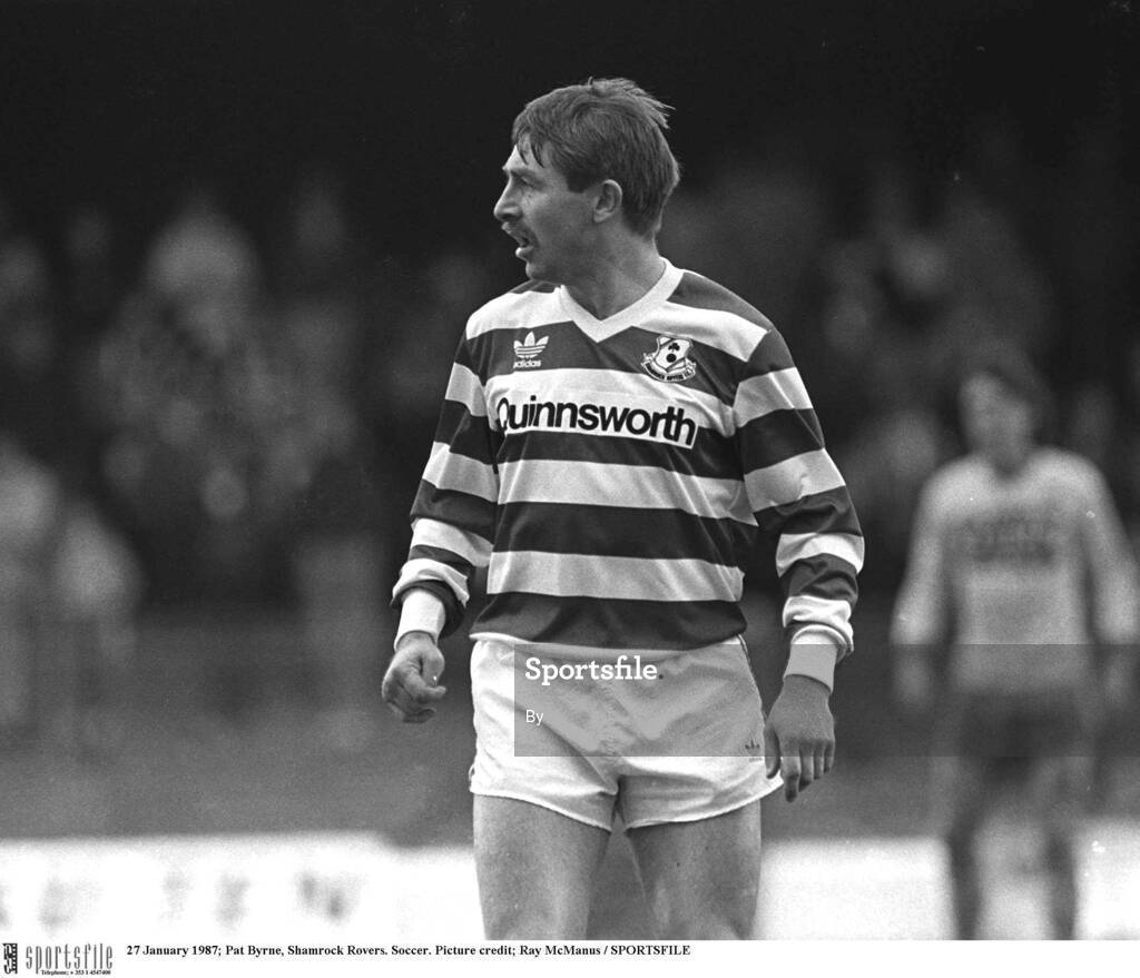 27 January 1987; Pat Byrne, Shamrock Rovers. Soccer. Picture credit; Ray McManus / SPORTSFILE