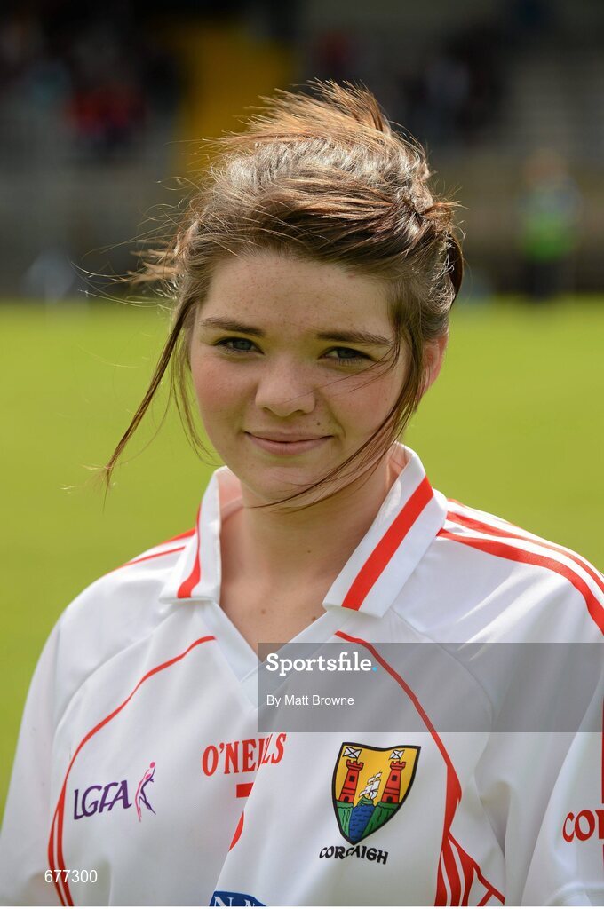 25 August 2012; Cork captain Marie Ambrose. All Ireland U16 ‘A’ Championship Final, Cork v Galway, MacDonagh Park, Nenagh, Co. Tipperary. Picture credit: Matt Browne / SPORTSFILE