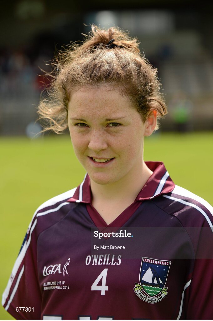 25 August 2012; Galway captain Eimile Gavin. All Ireland U16 ‘A’ Championship Final, Cork v Galway, MacDonagh Park, Nenagh, Co. Tipperary. Picture credit: Matt Browne / SPORTSFILE