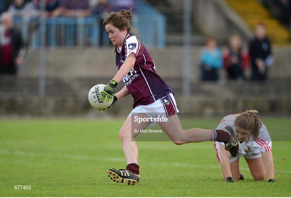 25 August 2012; Nicola Ward, Galway. All Ireland U16 ‘A’ Championship Final, Cork v Galway, MacDonagh Park, Nenagh, Co. Tipperary. Picture credit: Matt Browne / SPORTSFILE