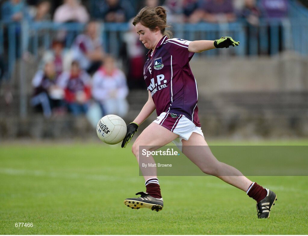 25 August 2012; Nicola Ward, Galway. All Ireland U16 ‘A’ Championship Final, Cork v Galway, MacDonagh Park, Nenagh, Co. Tipperary. Picture credit: Matt Browne / SPORTSFILE