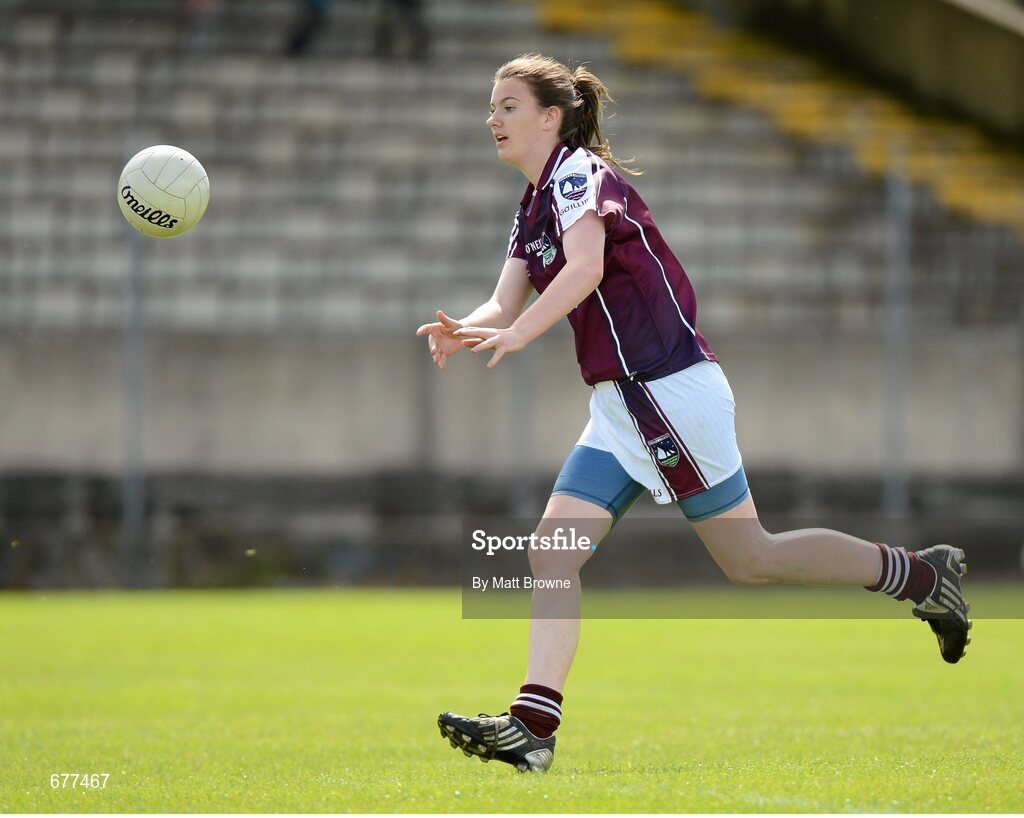 25 August 2012; Niamh Hanniffy, Galway. All Ireland U16 ‘A’ Championship Final, Cork v Galway, MacDonagh Park, Nenagh, Co. Tipperary. Picture credit: Matt Browne / SPORTSFILE