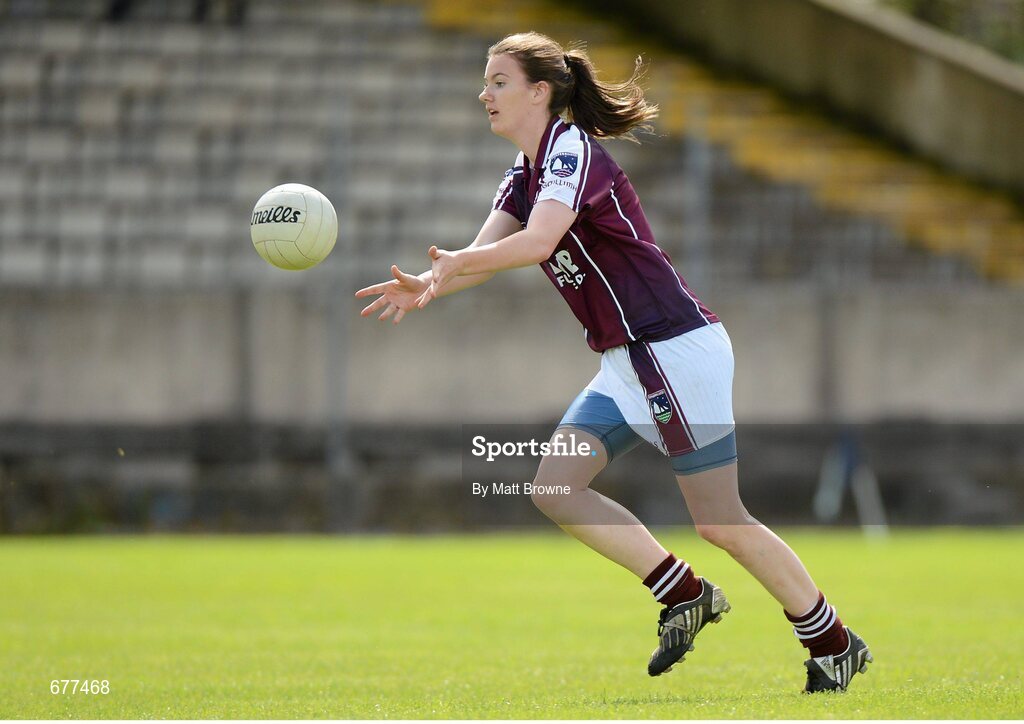 25 August 2012; Niamh Hanniffy, Galway. All Ireland U16 ‘A’ Championship Final, Cork v Galway, MacDonagh Park, Nenagh, Co. Tipperary. Picture credit: Matt Browne / SPORTSFILE