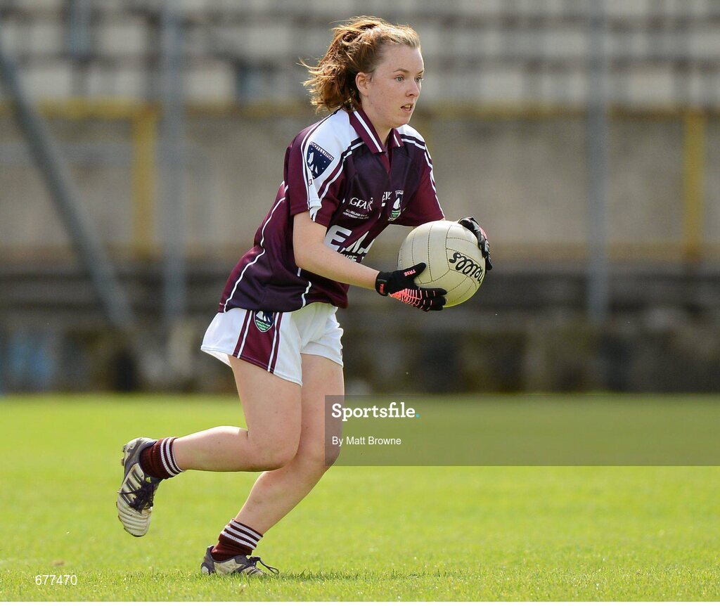 25 August 2012; Katie Carter, Galway. All Ireland U16 ‘A’ Championship Final, Cork v Galway, MacDonagh Park, Nenagh, Co. Tipperary. Picture credit: Matt Browne / SPORTSFILE