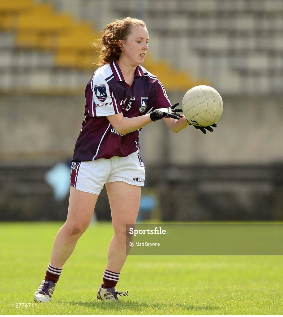 25 August 2012; Katie Carter, Galway. All Ireland U16 ‘A’ Championship Final, Cork v Galway, MacDonagh Park, Nenagh, Co. Tipperary. Picture credit: Matt Browne / SPORTSFILE