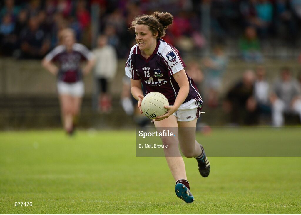 25 August 2012; Ciara Burke, Galway. All Ireland U16 ‘A’ Championship Final, Cork v Galway, MacDonagh Park, Nenagh, Co. Tipperary. Picture credit: Matt Browne / SPORTSFILE