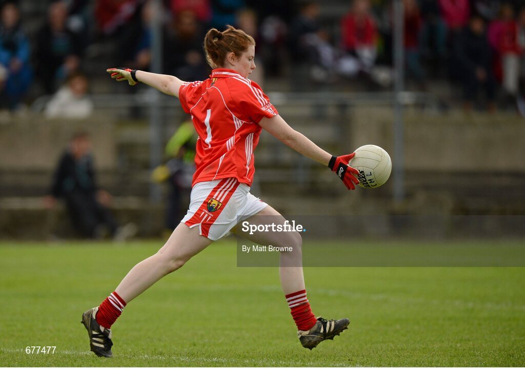 25 August 2012; Olivia Cahill, Cork. All Ireland U16 ‘A’ Championship Final, Cork v Galway, MacDonagh Park, Nenagh, Co. Tipperary. Picture credit: Matt Browne / SPORTSFILE