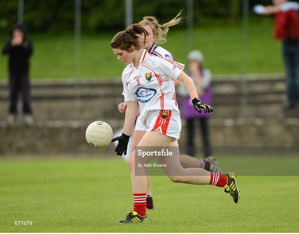 25 August 2012; Marie Ambrose, Cork, in action against Galway. All Ireland U16 ‘A’ Championship Final, Cork v Galway, MacDonagh Park, Nenagh, Co. Tipperary. Picture credit: Matt Browne / SPORTSFILE